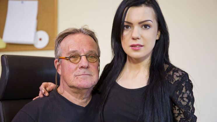 [Oldje] - Easy Teen in Stockings Seduces Older Man - Harry - Luize Saint