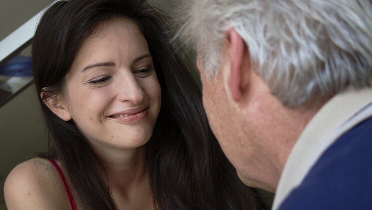 [Oldje] - Gustavo Licks Brunette's Pussy - Gustavo - Ann Marie La Sante