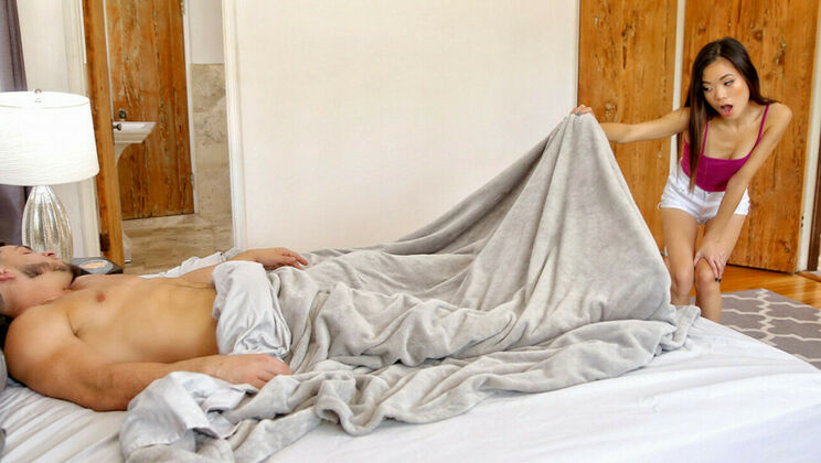 Stepbro Falls for Asian Stepsister's Tricks