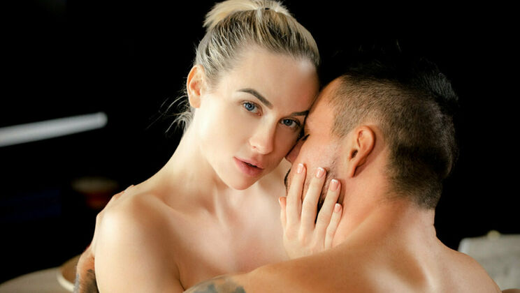 [SexArt] - Sensual Encounter with Blonde and Tattooed Couple - Angelo Godshack - Cristal Caitlin