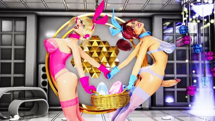 [Futanarica] - Anal and DP Bunnies in Wild Riot