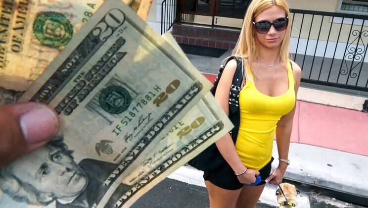 Small Tits Blonde Sucks Cock on Bus