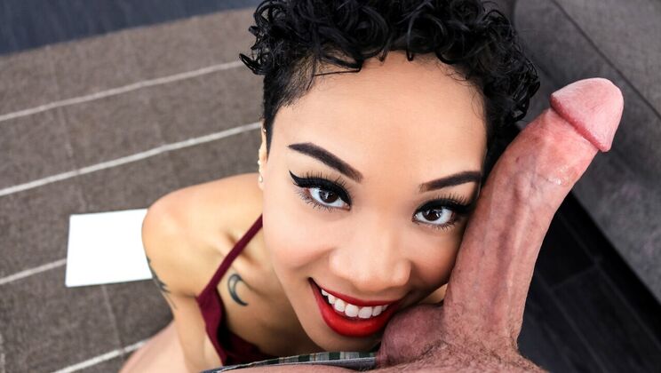 Asian Cutie with Natural Tits Fucks Bad Boy