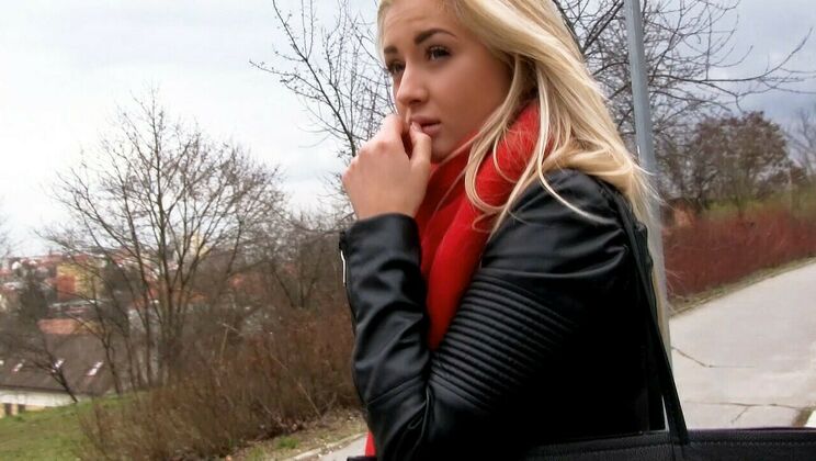 Euro Blonde Cayla Lyons Small Tits