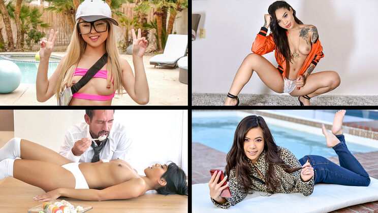 [TeamSkeetSelects] - Alluring Asian Ladies Together - Vina Sky - Honey Gold - Ember Snow - Jasmine Grey - Lulu Chu - Kimmy Kim - Elle Lee