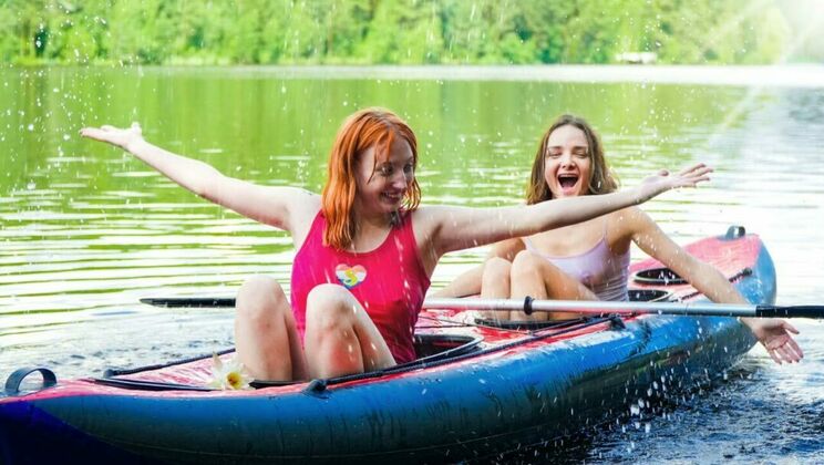 [ClubSweethearts] -  Teen Babe Olivia Trunk Enjoys Kayak Ride  - Olivia Trunk - Emma Korti