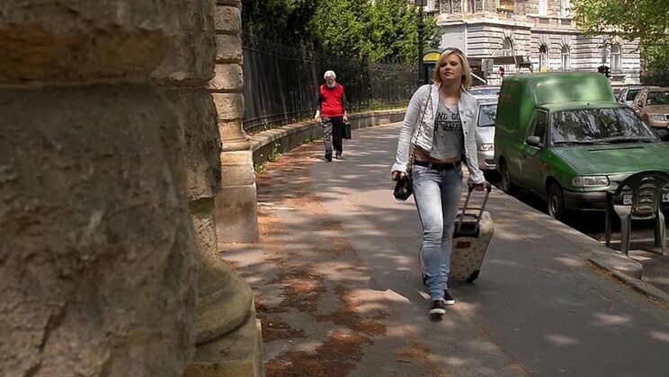 Hard Anal Fucking for Blonde Angel Black with Lauro Giotto