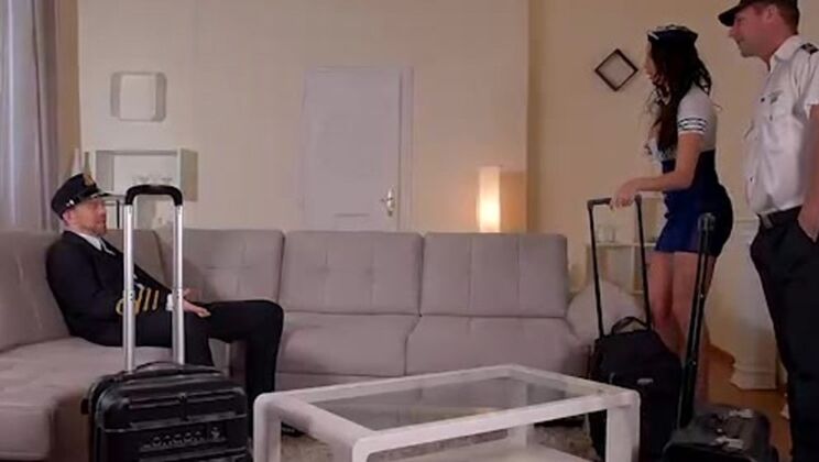 [PornWorld] - DP, Anal, and Blowjob for Busty Stewardess