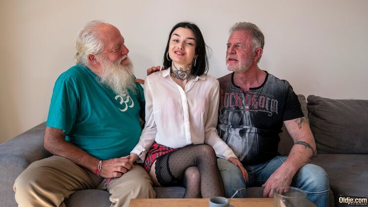 [Oldje] - Natural Tits Maid's Handjob - Bruno - Chel - Snow DeVille