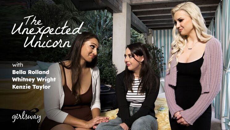[Girlsway] - Unexpected Unicorn Unleashes Fierce Rimming Fun - Kenzie Taylor - Whitney Wright - Bella Rolland