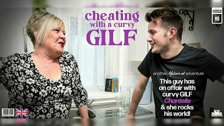 [Mature.nl] - Curvy UK Granny Chantelle Sucks and Fucks Young Guy