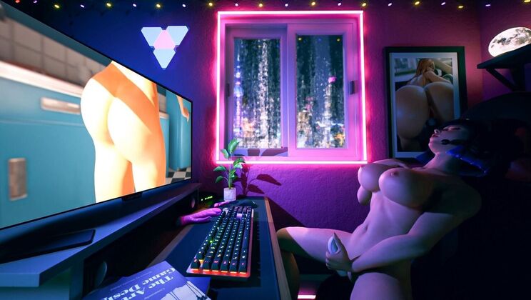 [AdultTimeAnimation] - Hot Redhead Masturbates and Squirts - Carter Cruise - Jake Adams