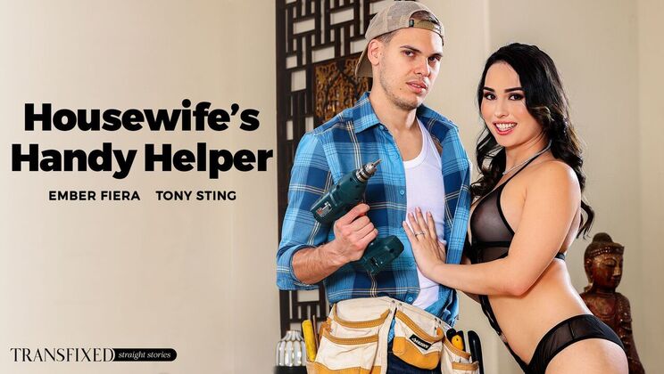 [Transfixed] - Interracial Shemale Fucks Housewife - Tony Sting - Ember Fiera