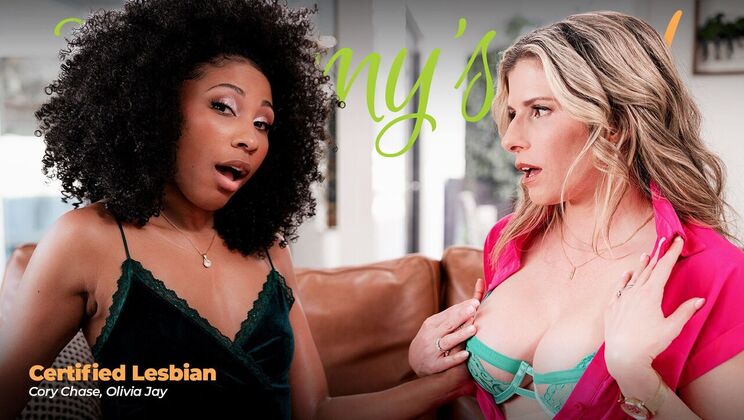 [Girlsway] - Certified Blonde Ebony Teen Lesbian Sex - Cory Chase - Olivia Jay