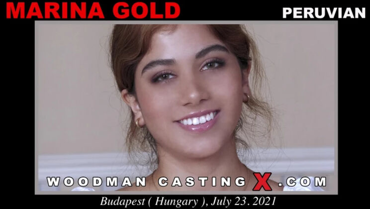 [WoodmanCasting] - Latina Beauty Marina Gold's Rough BJ Session