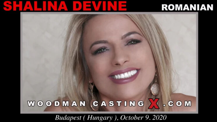 [WoodmanCasting] - Shalina Devine Striptease and Blowjob