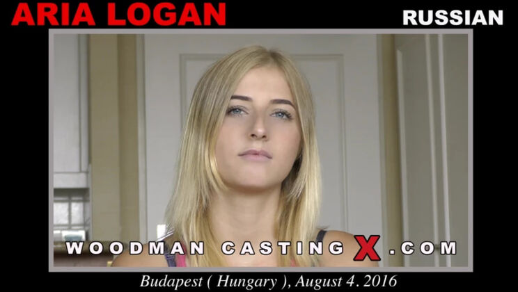Blonde Seductress Aria Logan in Casting Video
