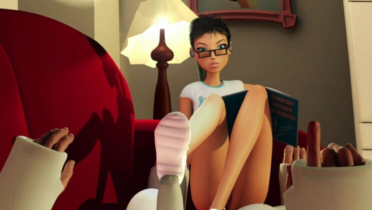 [AdultTimeAnimation] - Shaved Teen Counts Her Fun