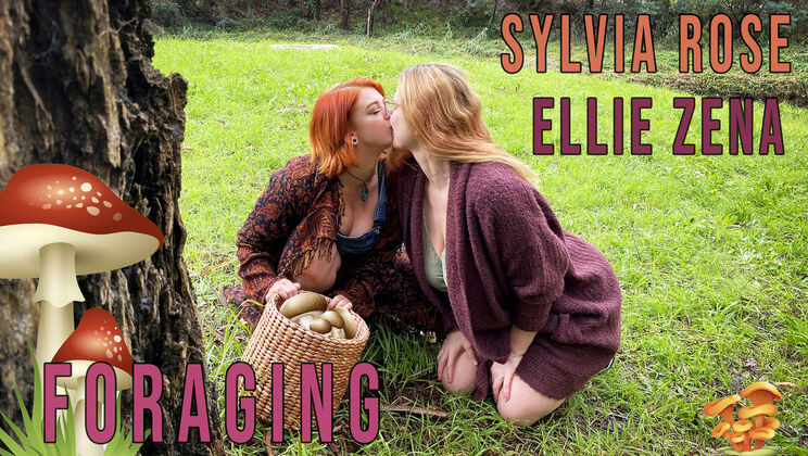 [GirlsOutWest] - Lesbian Redheads Ellie & Sylvia Get Dirty Outside