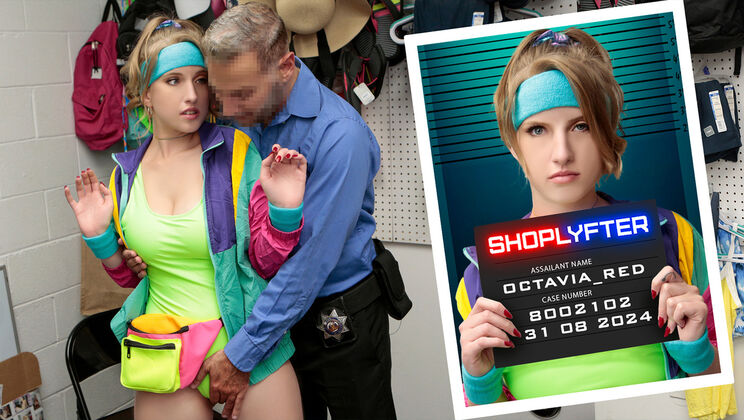 [Shoplyfter] - Thonged Octavia Red: Spirit Week Disappointment - Calvin Hardy - Octavia Red
