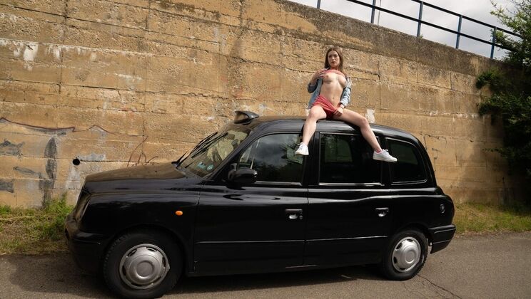 [FakeTaxi] - Brunette Bombshell Agatha Shay in Action - Agatha Shay