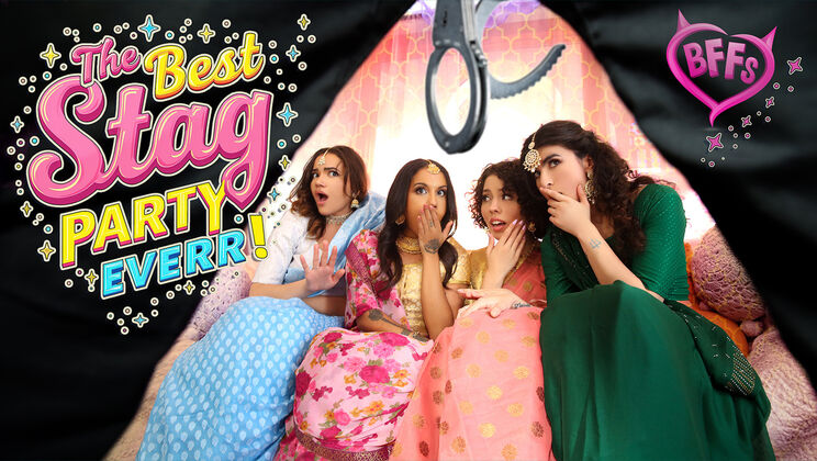 [BFFs] - Nina White and Friends Enjoy Pussy Licking and More - Naudi Nala - Nina White - Satine Summers - Jason Sarcinelli - Nikki Slick