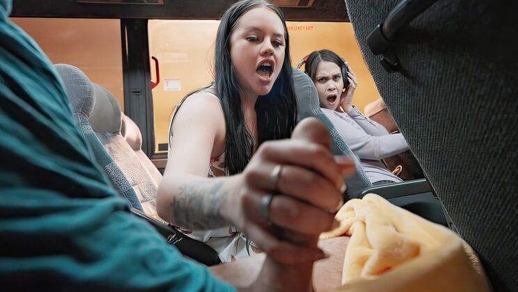 Hot Bus Ride Blowjob