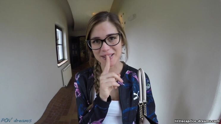 Czech Couple: Little Caprice Sucks Big Cock