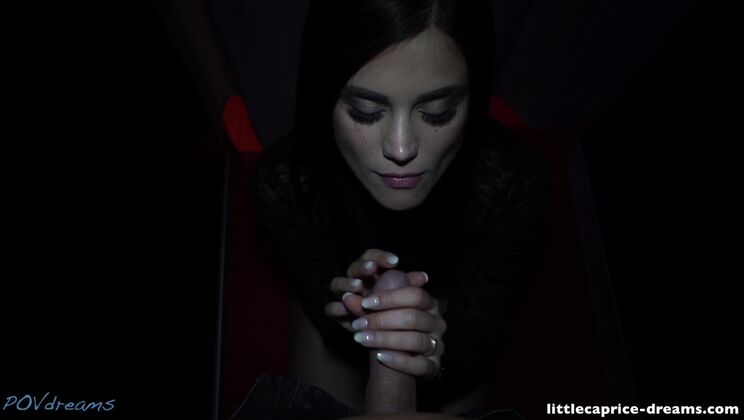 Public Erotica Expo Blowjob with LittleCaprice