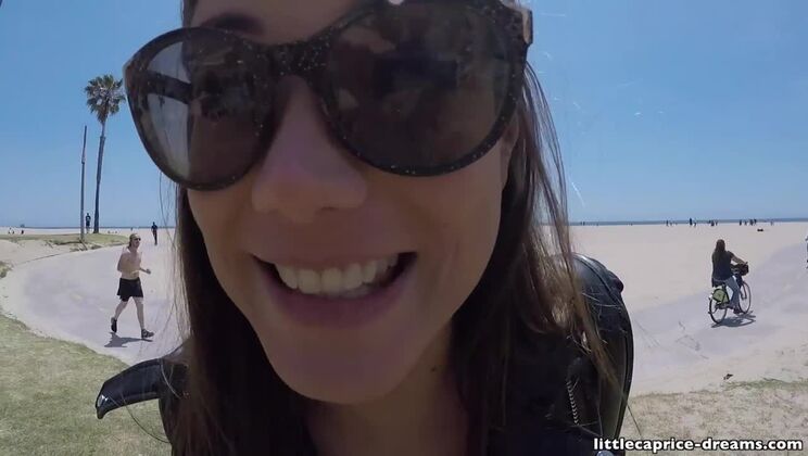 Hot Czech Brunette LittleCaprice Rides Marcello Bravo in USA Trip