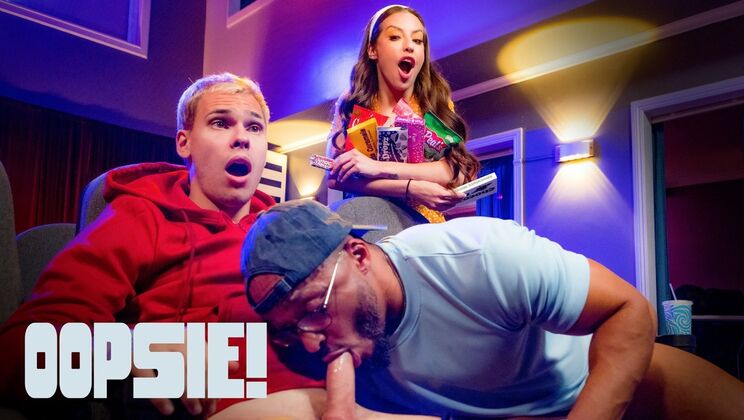 [Oopsie!] - Hot Kissing & Rimming Before Hardcore Threesome Fuck - Dillon Diaz - Spencer Bradley - Tony Sting