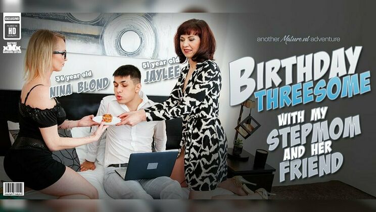 [Mature.nl] - Blonde Laura and stepmom Jaylee share stepson's big cock - Jaylee - Laura Blond - Bruno Baxter