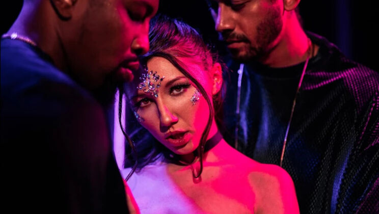 Hairy Threesome Heaven - Maya Woulfe Double Penetrated