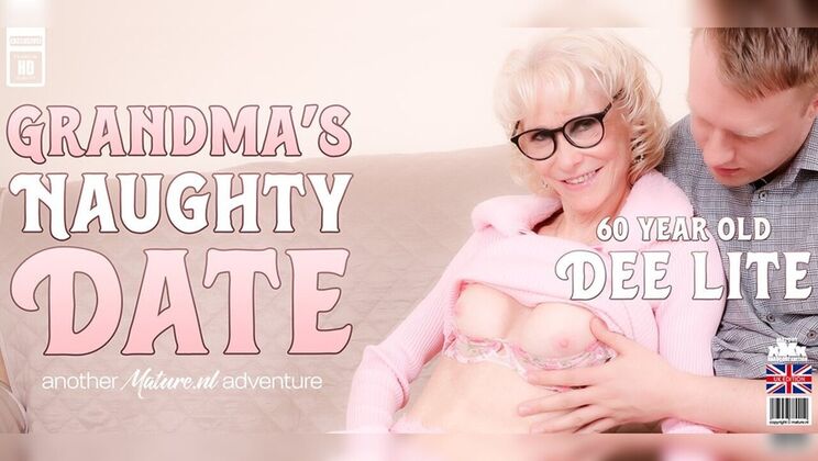 [Mature.nl] - Naughty British Granny Dee Lite Sucks & Rides Young Cock