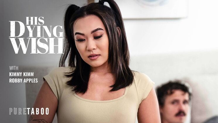 [PureTaboo] - Asian College Girl Deep Throats and Takes Cum on Pussy - Kimmy Kimm - Robby Apples