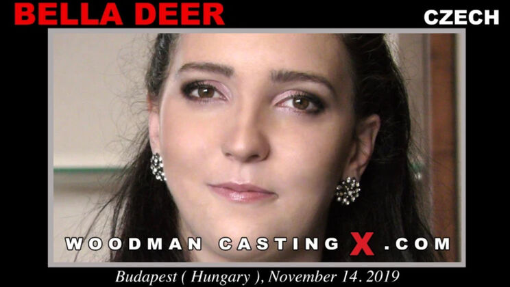 [WoodmanCasting] - Petite Brunette Bella Deer Ass Licking & DP - Bella Deer