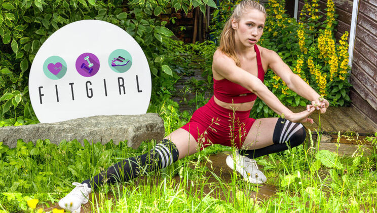 [ClubSweethearts] - Nika Murr bends long legs and stretches soft pussy - Nika Murr