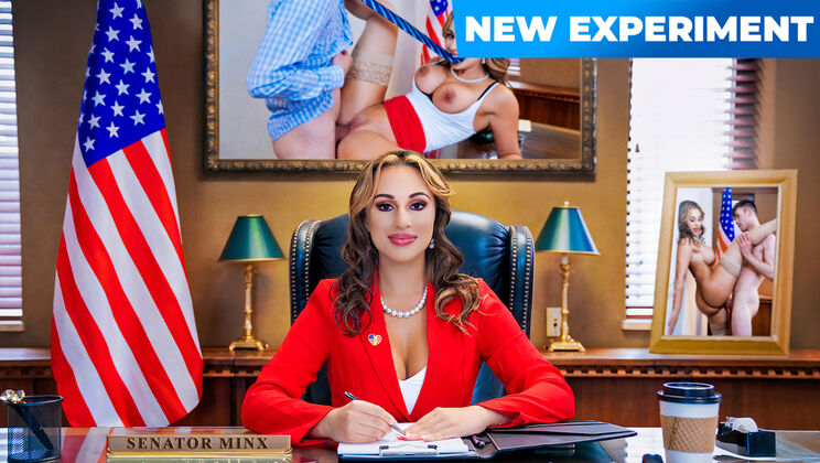 [MylfLabs] - Monica Minx sucks Enzo East's cock in steamy office scene - Enzo East - Monica Minx