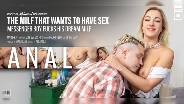 [Mature.nl] - Isabel Rose Takes Rough Anal From Messenger - Moon Imp - Isabel Rose