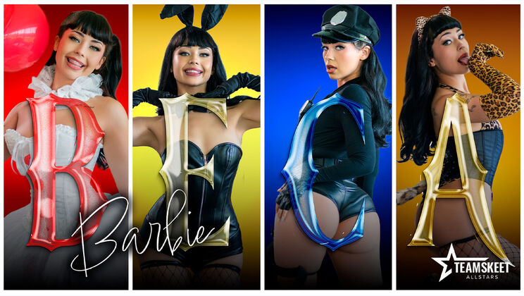 [TeamSkeetAllStars] - Beca Barbie's Slim-Thick Body in Costume Fun - Charles Dera - Beca Barbie