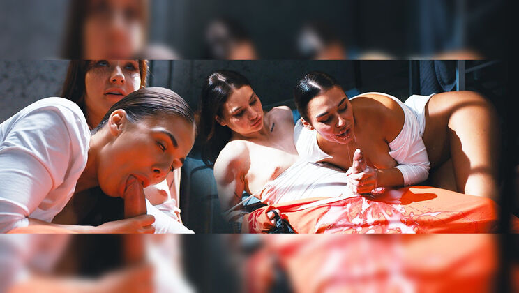 [FutanariXXX] - Teen Blowjob Prison Witch Petite - Sam Bourne - Milan Cheek - Matty Mila