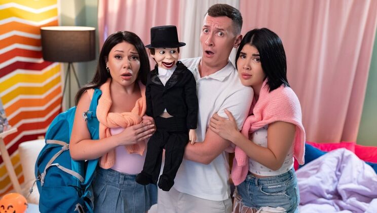 [FakeHostel] - Indoors Halloween Orgy: Multiple Positions - Charlie Dean - Lady Dee - Lola Bratz