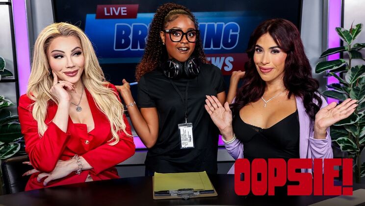 [Oopsie!] - Shemale on Female Action: Blonde and Ebony Threesome Fuck - Destiny Mira - Ariel Demure - Avery Lust