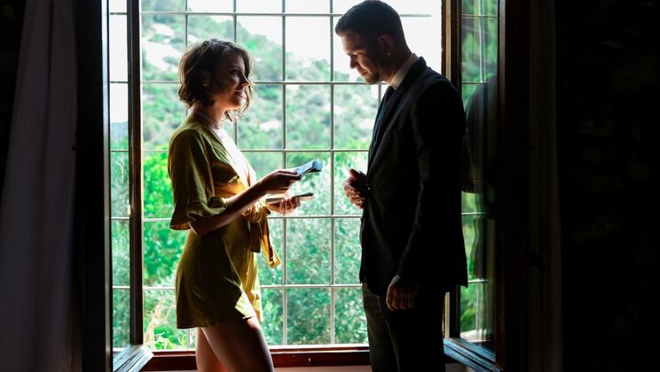 [DigitalPlayground] - Caucasian & Latina Threesome: Outdoor Sex and Indoor Cumshots