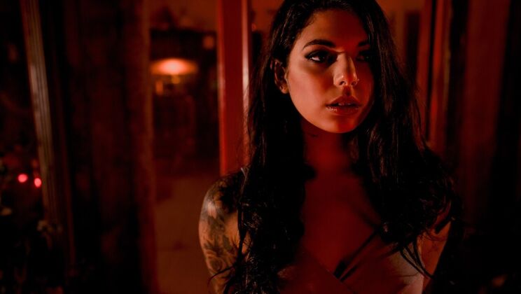 [DigitalPlayground] - Brunette and Latina Scissoring in Outdoor Fetish Sex - Gina Valentina - Romi Rain