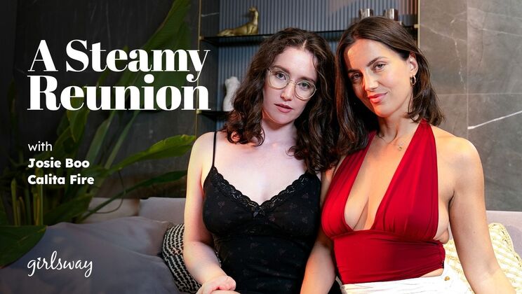 [Girlsway] - Natural Tit Brunettes Calita Fire Josie Boo Fingering and Face Sitting - Calita Fire - Josie Boo