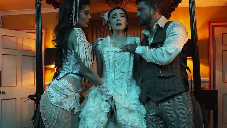 [DigitalPlayground] - Cumshot Facial Clean-Up on Tattooed Babes with Enhanced Bodies - Juan Lucho - Marina Maya - Catherine Knight