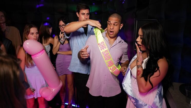 [RKPrime] - Party Girl in High Heels Sucks and Fucks for Big Cock - Mike Ox - Diamond Franco