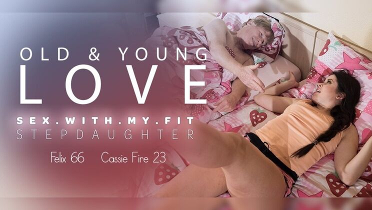 [Mature.nl] - Horny Teen Stepdaughter Begs for Stepdad's Cock - Gagging on Deepthroat - Cassie Fire - Felix