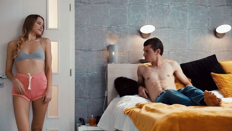 Athletic Josh Fucks Ivi Missionary in Bedroom